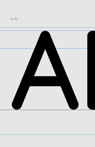 Editing a glyph in Figma